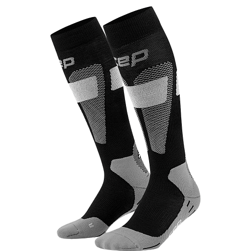 CEP Ski Merino Compression Socks Herren | Black Grey