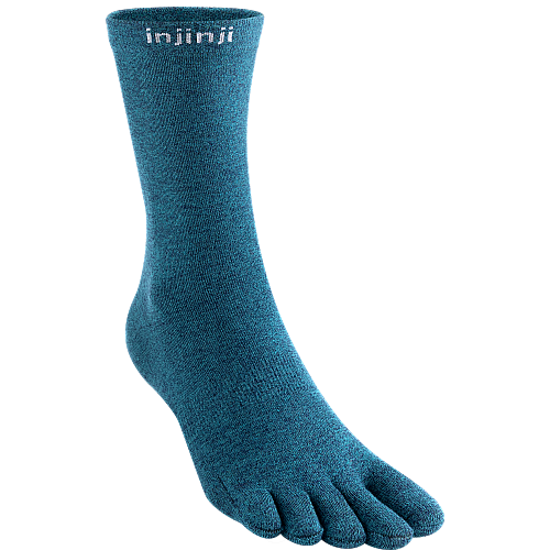 Injinji Liner Crew Zehensocken | Ocean Blue | Ultrad�nn