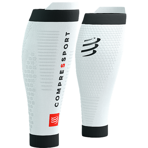 COMPRESSPORT Compression Calf Sleeves R2V3 | White