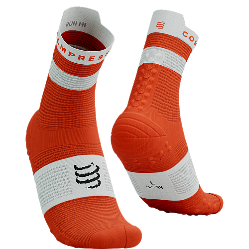 COMPRESSPORT Pro Racing Socks V4 Run High | Tigerlily Orange