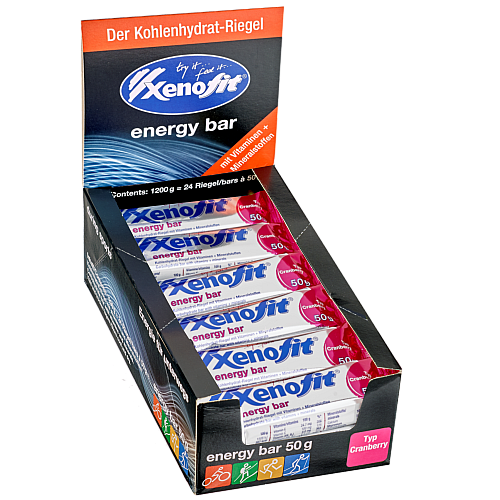 Xenofit Energy Bar Aktion | 24 x 50 g Riegel | ab MHD 31.08.26