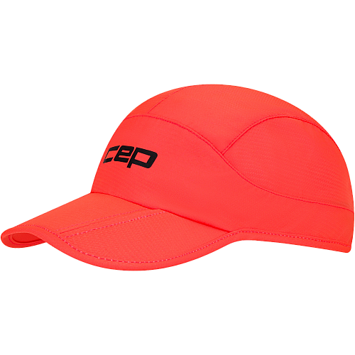 CEP Foldable Running Cap | Faltbare Schirmm�tze | Neon Coral