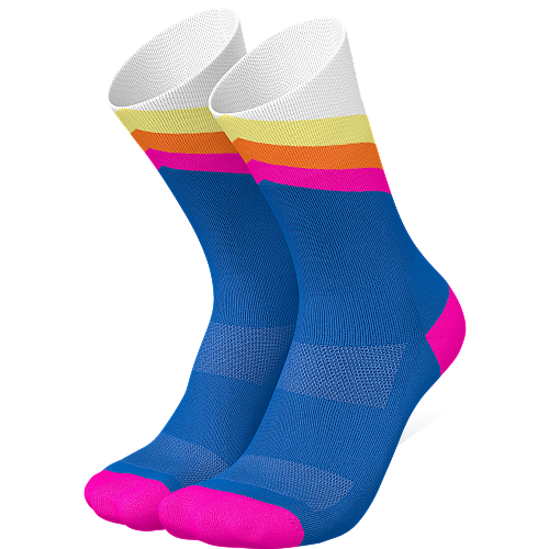 INCYLENCE Running High Cut Socks | Grades Blue Yellow