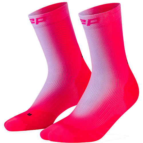 CEP Core Run 5.0 Mid Cut Compression Socks Damen | Gradient - Pink Lilac