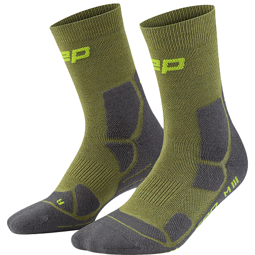 CEP Hiking Mid Cushion Merino Mid Cut Socks Damen | Olive Grey