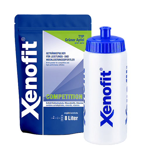 Xenofit Competition Drink Aktion | 672 g Beutel mit Trinkflasche