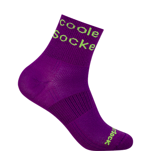 WRIGHTSOCK Coolmesh II Quarter | Coole Socke Plum | D�nn