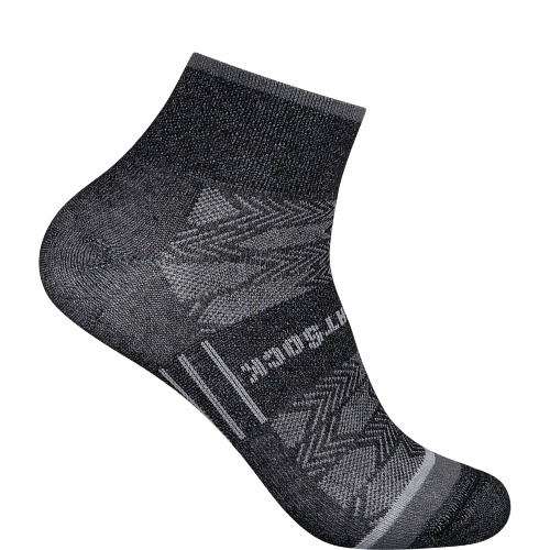 WRIGHTSOCK Coolmesh II Quarter | Black Pearl | D�nn