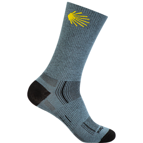 WRIGHTSOCK Stride Crew | Grey Camino | Mitteldick