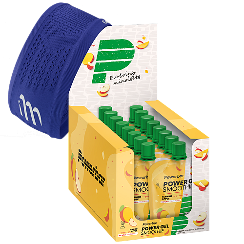 Powerbar PowerGel Smoothie | 16 Beutel + Headband | MHD 30.06.27