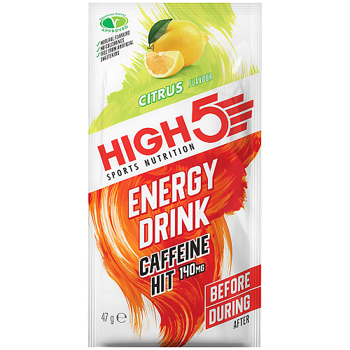 HIGH5 Energy Drink | 47 g Portionsbeutel Citrus Caffeine | Vegan