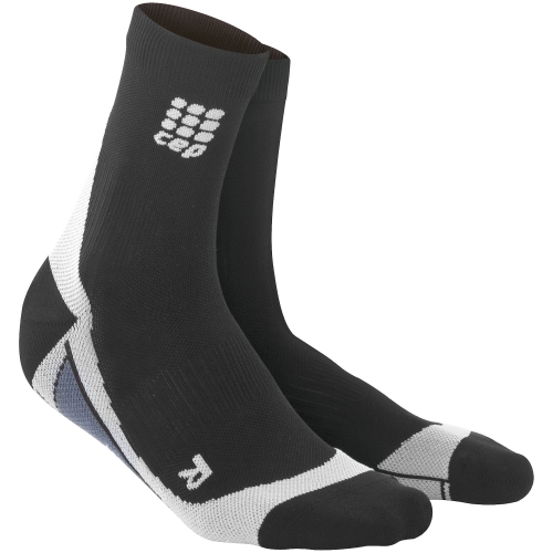 CEP Run 2.0 Short Cut Compression Socks Damen | Black Grey