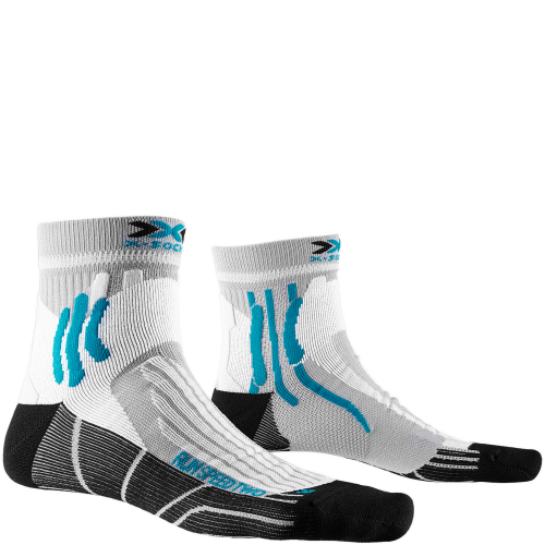 X-SOCKS Run Speed Two 4.0 Socken | Pearl Grey Opal Black