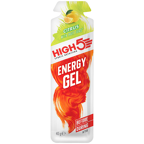 High5 Energy Gel Raspberry + Koffein, 40 g Sachet