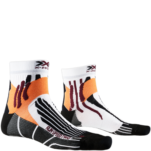 X-SOCKS Run Speed Two 4.0 Socken | Arctic White Opal Black