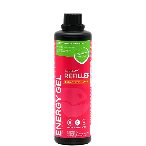 Squeezy Energy Gel Refiller Peach Orange (500 ml)