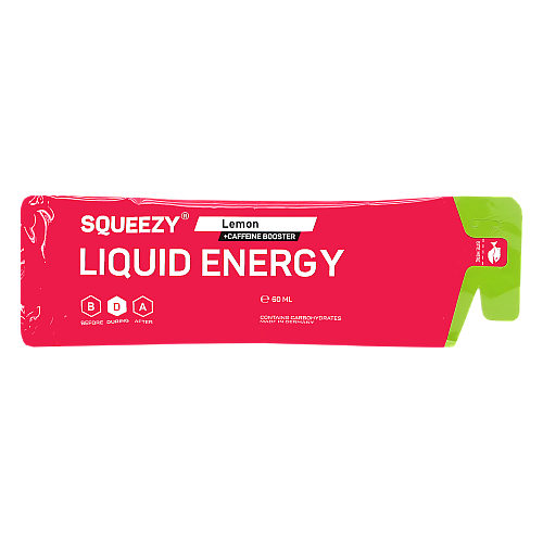Squeezy Liquid Energy Gel Lemon + Koffein (60 ml)