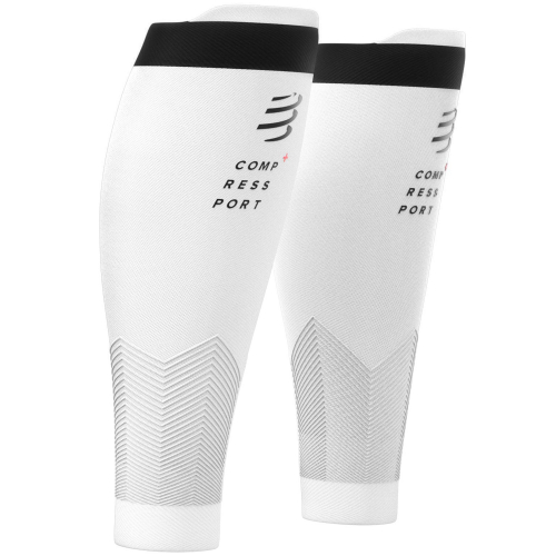 COMPRESSPORT Compression Calf Sleeves R2V2 | White