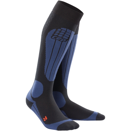 CEP Ski Thermo Compression Socks Herren | Black Deep Blue