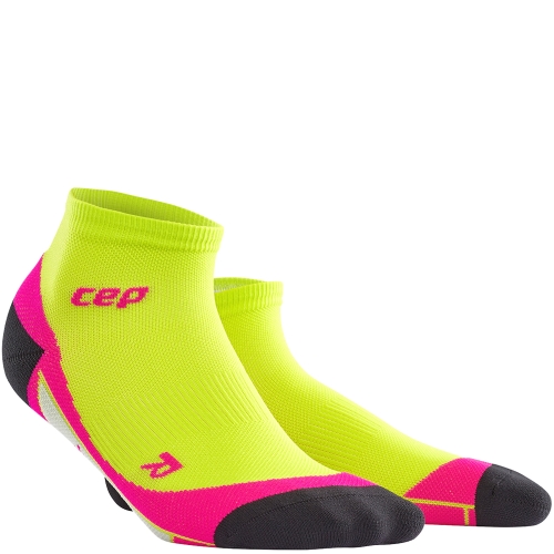 CEP Run 2.0 Low Cut Compression Socks Damen | Lime Pink