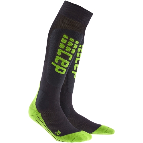 CEP Ski Ultralight Compression Socks Damen | Black Green