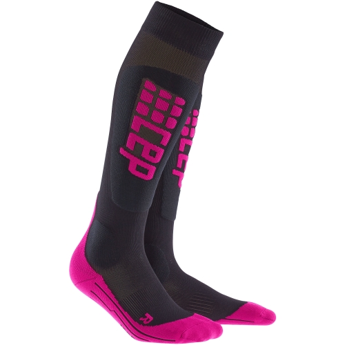 CEP Ski Ultralight Compression Socks Damen | Black Pink