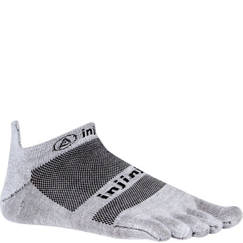 Injinji Run Lightweight No Show Zehensocken | Grey | Dnn