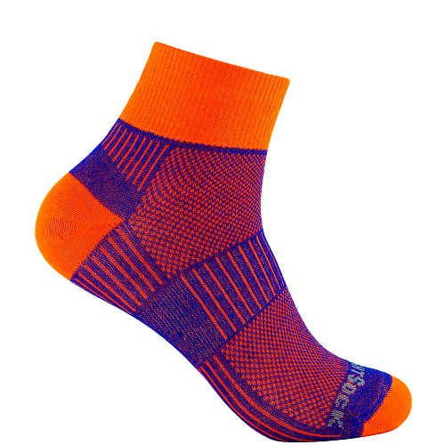 WRIGHTSOCK Coolmesh II Quarter | Royal Orange | Dnn