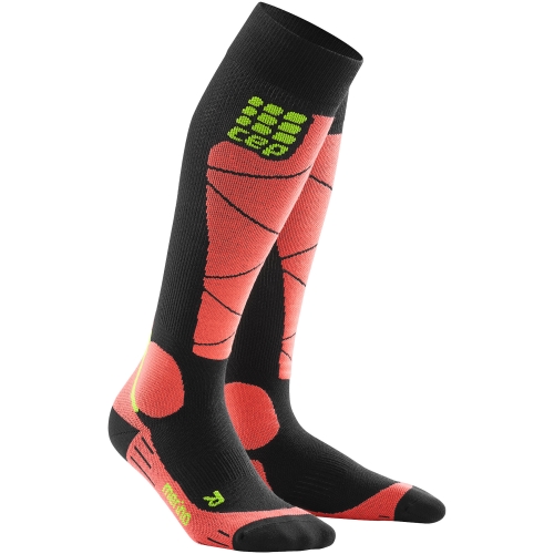 CEP Ski Merino Compression Socks Herren | Black Coral