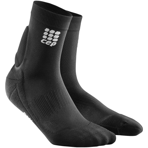 CEP Ortho Achilles Support Short Cut Compression Socks Damen | Black Grey