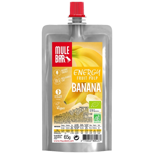 Mule Bar Energy Fruit Pulp Smoothie Fruchtbeutel Banane