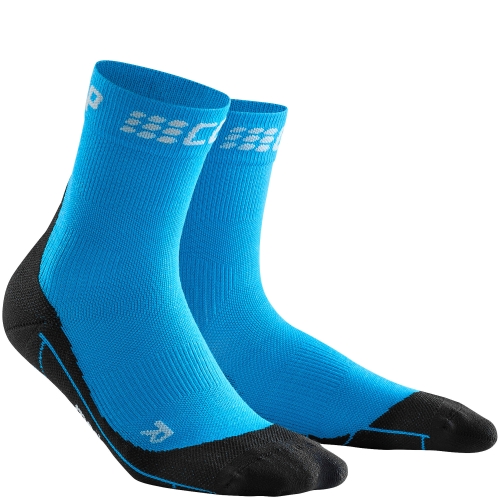 CEP Run Merino Winter Short Cut Compression Socks Herren | Electric Blue