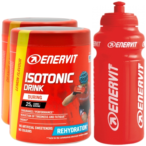 ENERVIT Isotonic Drink Aktion | 2 Dosen + Flasche