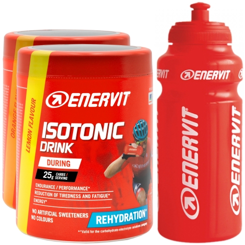 ENERVIT SPORT Isotonic Drink Aktion | 2 Dosen + Flasche