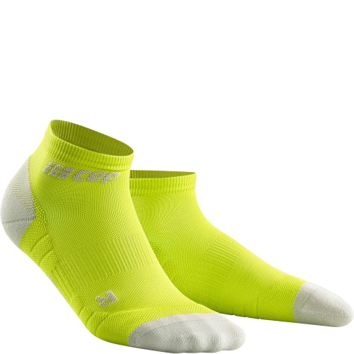 CEP Run 3.0 Low Cut Compression Socks Herren | Lime Light Grey