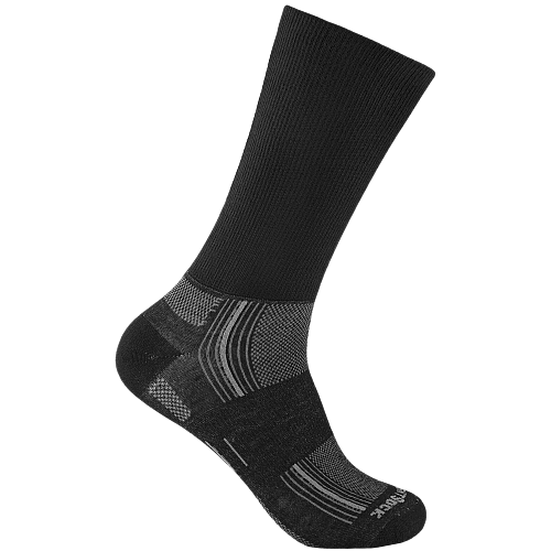 WRIGHTSOCK Stride Crew | Black | Mitteldick