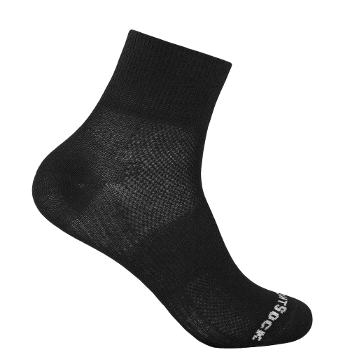 WRIGHTSOCK Coolmesh II Quarter | Black | Dnn