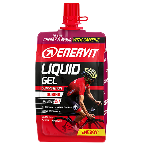 ENERVIT SPORT Liquid Gel Testpaket Black Cherry