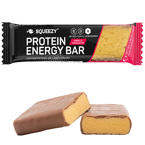 Squeezy Protein Energy Bar Vanilla Chocolate | 50 g Riegel