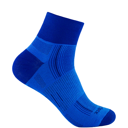 WRIGHTSOCK Stride Quarter | Blue Royal | Mitteldick
