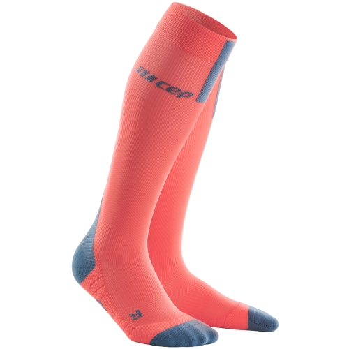 CEP Run 3.0 Compression Socks Damen | Coral Grey