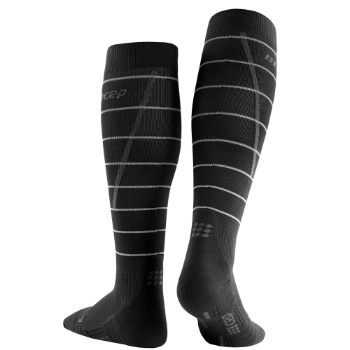 CEP Compression Reflective Socks Schwarz Herren Paar Rckansicht