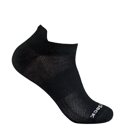 WRIGHTSOCK Coolmesh II Women Low Tab | Black | Dnn