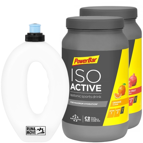 Powerbar IsoActive Sport Drink | Aktion mit Handflasche
