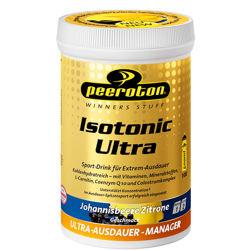 PEEROTON Isotonic Ultra Sport-Drink Johannisbeere-Zitrone, 300 g Dose