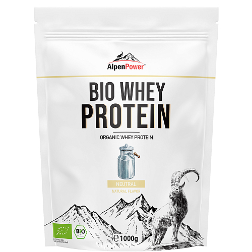 Alpenpower Bio Whey Protein 1000 g Beutel Neutral