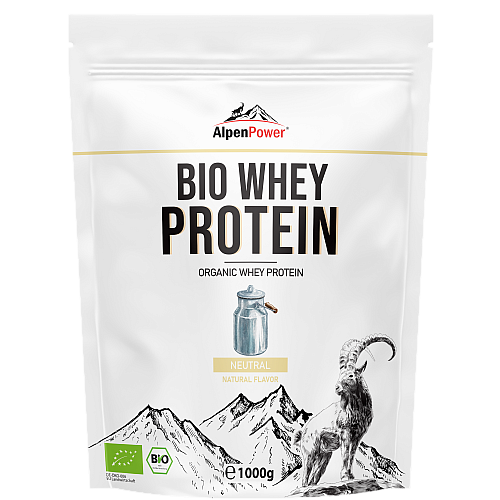 AlpenPower Whey Bio Protein Neutral (1000 g Beutel)