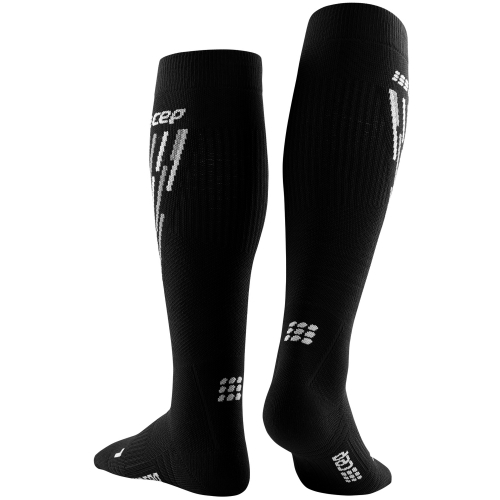 CEP Ski Thermo Herren Kompressionsstrmpfe Schwarz Grau WP30V6