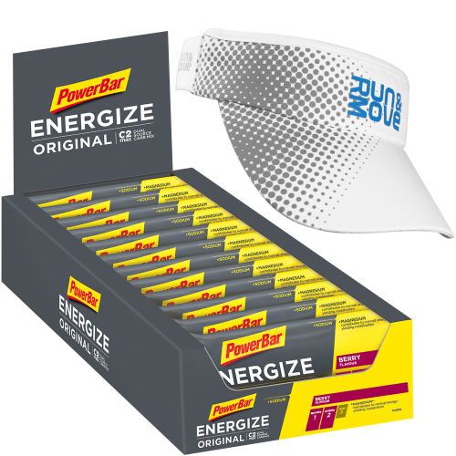 Powerbar Energize ORIGINAL Riegel | Aktion mit Visor