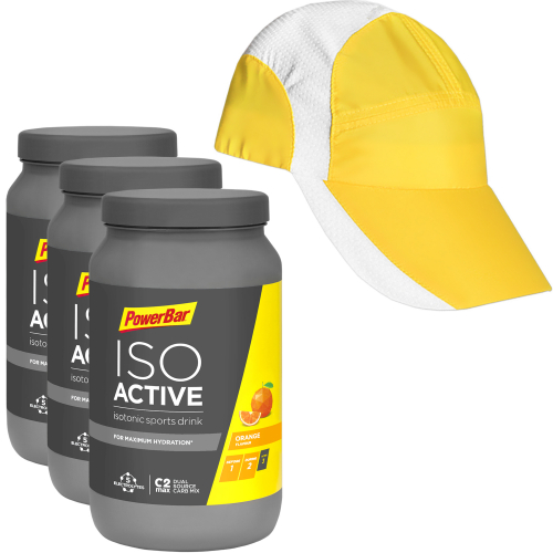 Powerbar ISO ACTIVE Sport Drink | Aktion mit Sportkappe